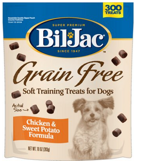 Bil Jac Grain-Free Soft Chicken & Sweet Potato Training Treats 10 oz