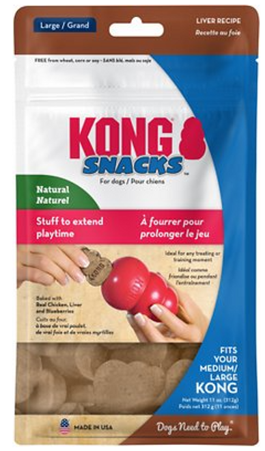 Kong Snacks Large Liver Flavor Dry Dog Treats 11 oz
