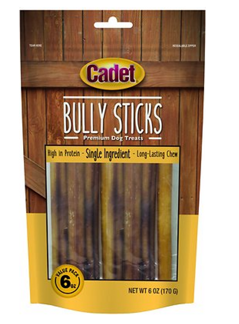 Cadet 6in Bully Sticks For Dogs 12 pk