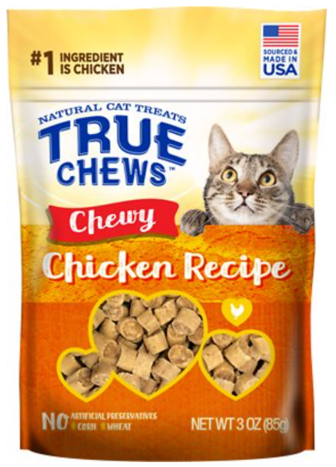 True Chews Chicken Recipe Chewy Cat Treats 3 oz
