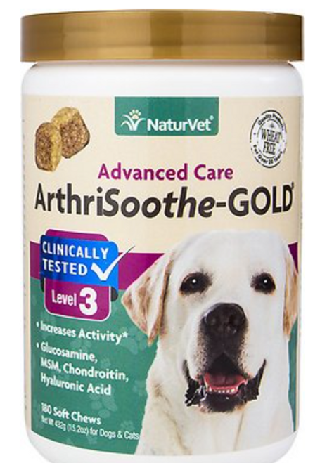 Naturvet Arthrisoothe Gold Level 3 Dog & Cat Soft Chews