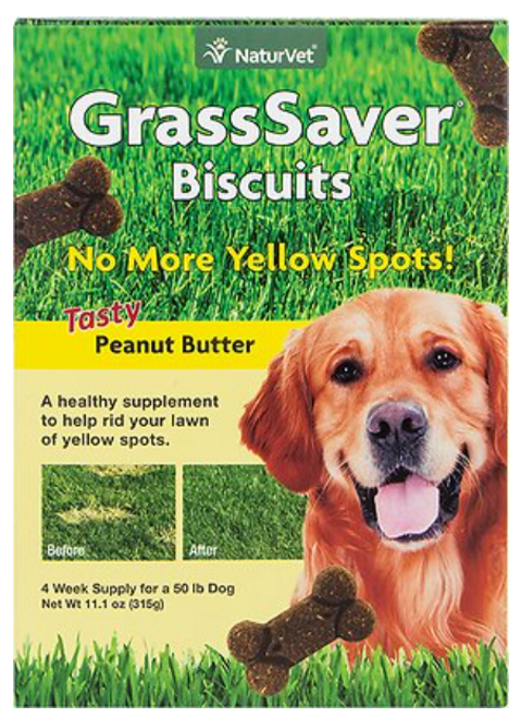 Naturvet GrassSaver Biscuits for Dogs 11 oz