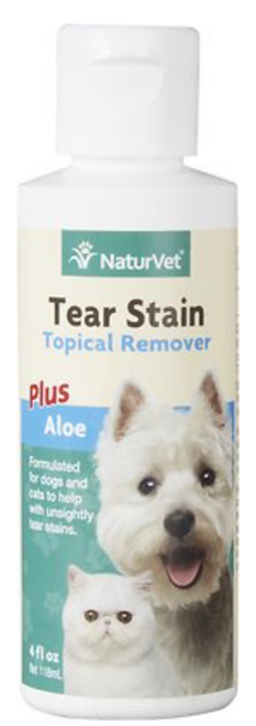 Naturvet Pet Tear Stain Topical Remover 4 oz