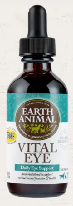 Earth Animal Vital Eye Organic Herbal Remedy for Dogs & Cats 2 oz