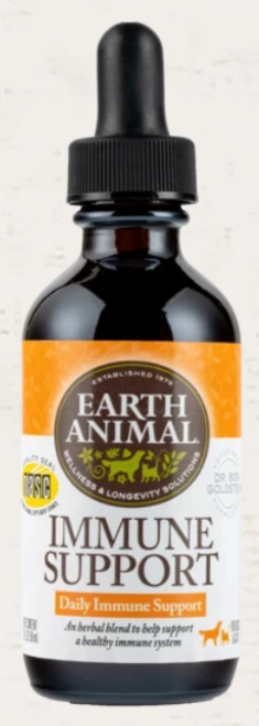 Earth Animal Immune Support Organic Herbal Remedy for Dogs & Cats 2 oz