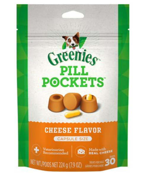 Greenies Pill Pockets for Capsules, Cheese Flavor for Dogs