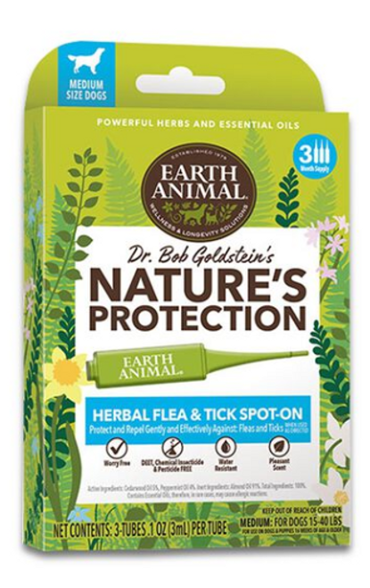 Earth Animal Nature's Protection Herbal Flea & Tick Spot-On Treatment