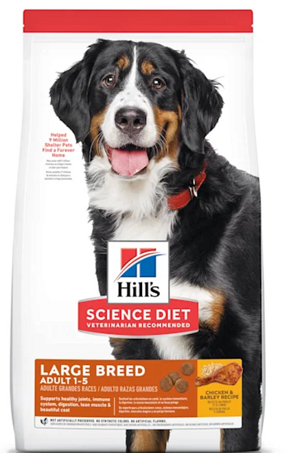 Hill's Science Diet Adult Large Breed 1-5 Chicken & Barley Recipe Dry Dog Food