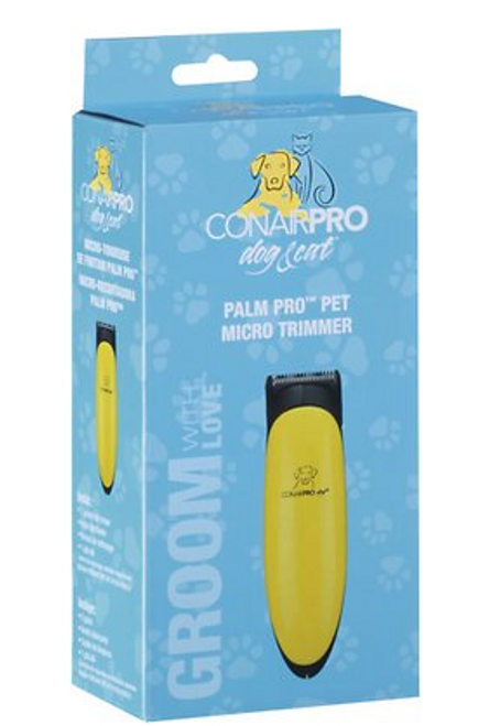 Conairpro Dog Palm Micro-Trimmer, For Face, Ears & Paws