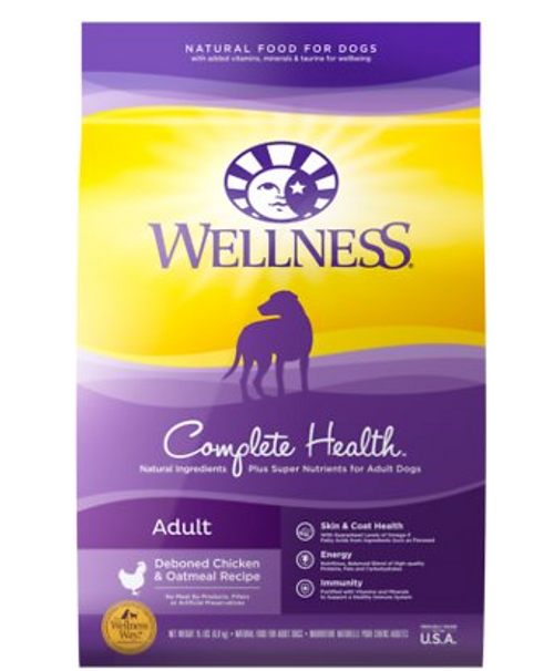 Wellness Complete Health Adult Deboned Chicken & Oatmeal Recipe Dry Dog Food