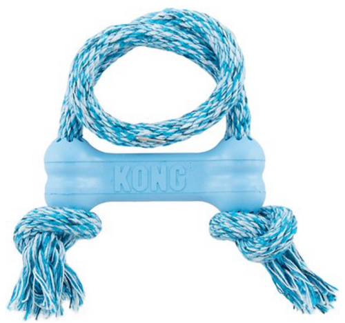Kong Goodie Bone With Rope Puppy Toy