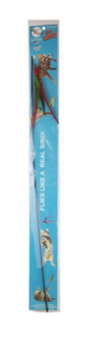 Go Cat Lures Da Bird Cat N Around Wand Cat Toy 36 in