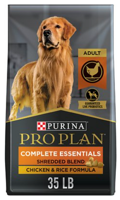 Purina Pro Plan Adult Shredded Blend Chicken & Rice Formula Dry Dog Food