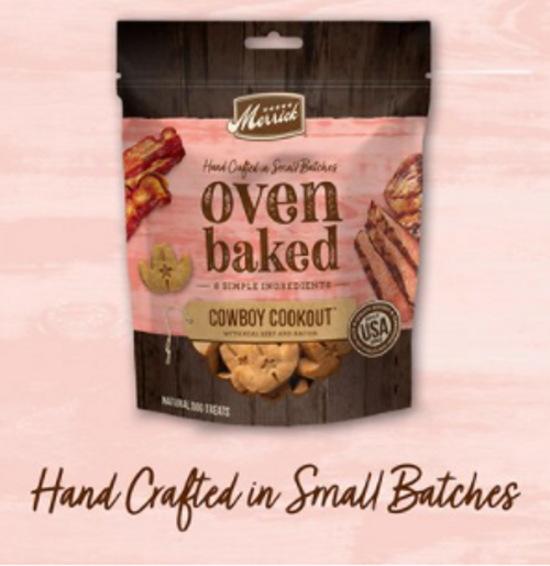 Merrick Cowboy Cookout Oven Baked Dog Treats 11 oz