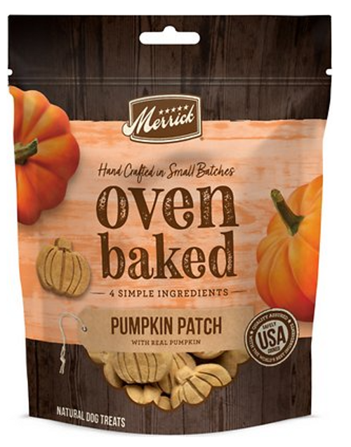 Merrick Pumpkin Patch Oven Baked Dog Treats 11 oz