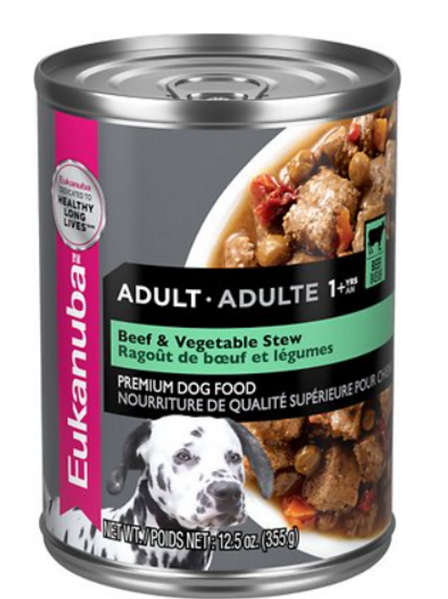 Eukanuba Adult Beef & Vegetable Stew Canned Dog Food
