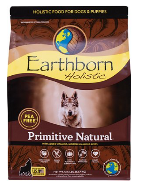 Earthborn Holistic Primitive Natural Pea-Free, Grain-Free Dry Dog Food