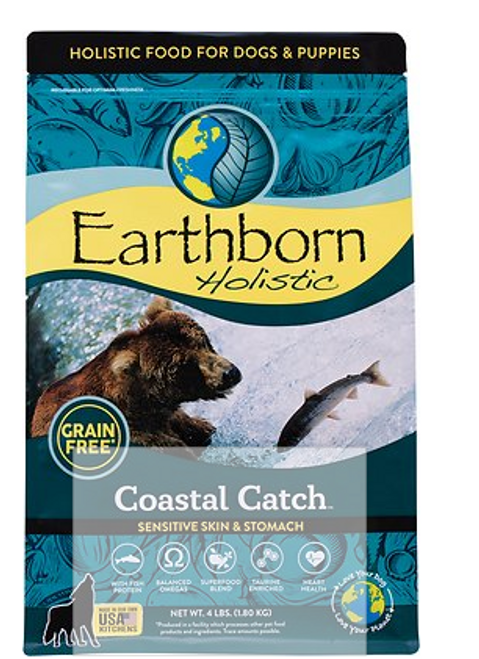 Earthborn Holistic Coastal Catch Sensitive Skin & Stomach Grain-Free Dry Dog Food