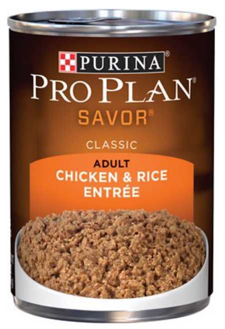 Purina Pro Plan Savor Adult Classic Chicken & Rice Entree Canned Dog Food