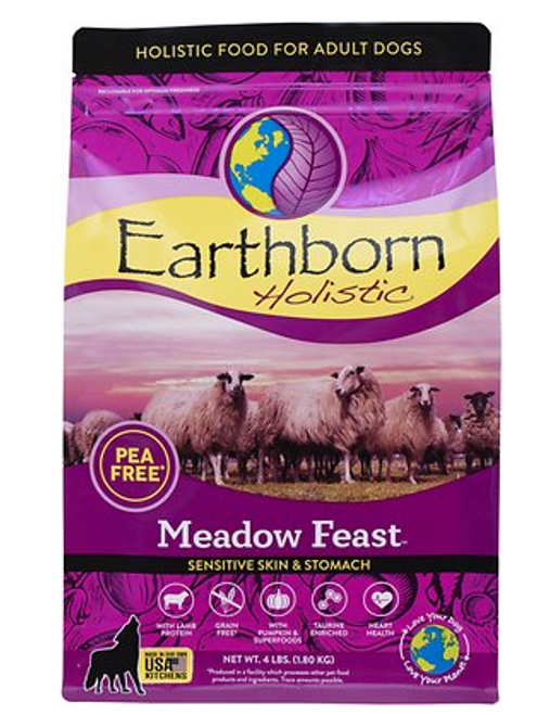 Earthborn Holistic Meadow Feast Sensitive Skin & Stomach Pea-Free, Grain-Free Dry Dog Food