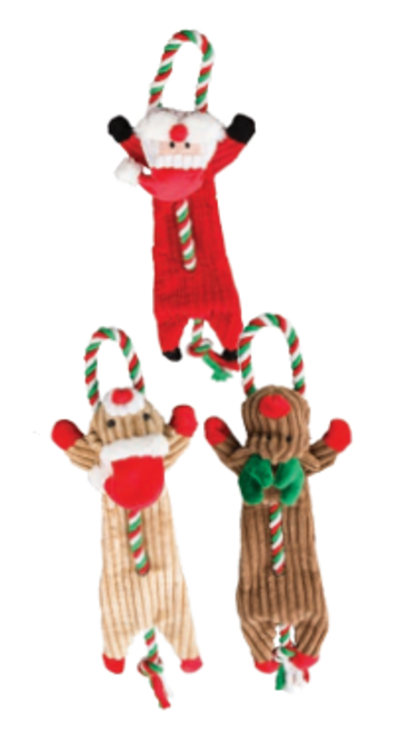 Spot Ethical Pet Holiday Skinneeez Tug Dog Toy, Assorted