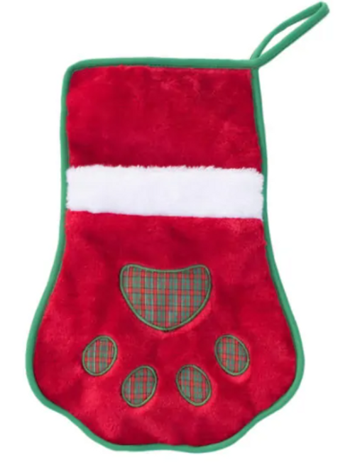 Zippy Paws Holiday Paw Pet Stocking
