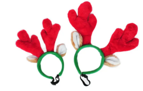 Zippy Paws Holiday Antlers Headband