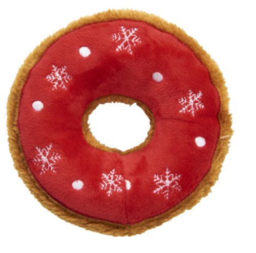 Spot Ethical Pet Holiday Tasty Donut Dog Toy, Assorted