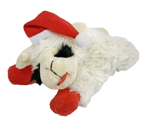 Multipet 10.5 in Holiday Lamb Chop Dog Toy