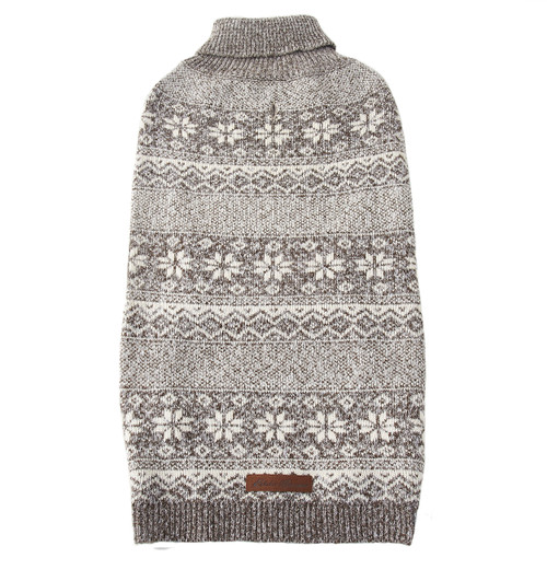 Petrageous Eddie Bauer Legend Snowflake Heather Dog Sweater