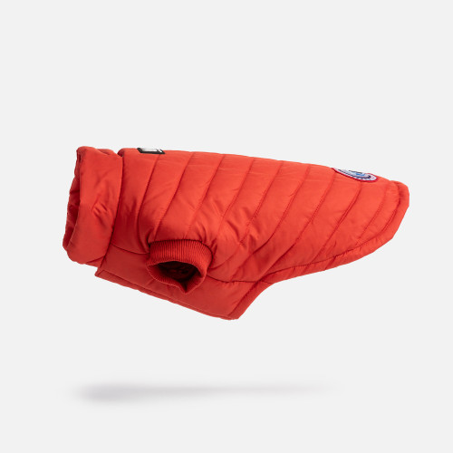 Silverpaw Reversible Quilted Red Puffer Dog Jacket