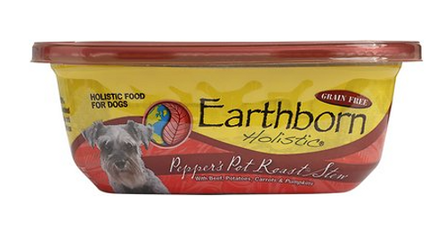 Earthborn Holistic Pepper's Pot Roast Stew Grain-Free Natural Moist Dog Food