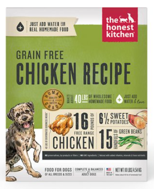 The Honest Kitchen Dehydrated Grain-Free Human Grade Chicken Recipe Dog Food