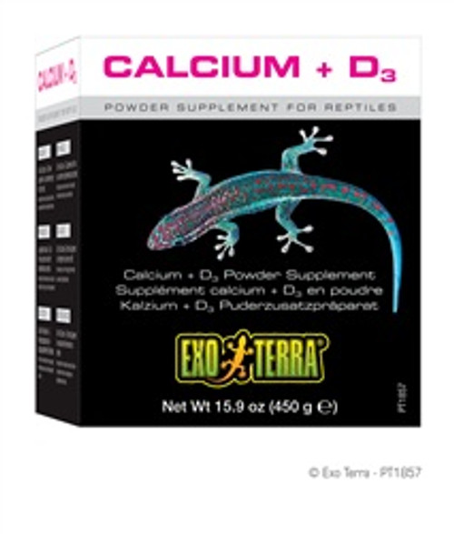 Exo Terra Reptile Calcium & D3 Powder Supplement 1.4 oz