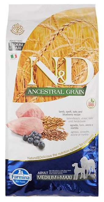 Farmina N&D Ancestral Grain Lamb & Blueberry Medium/Maxi Adult Dog Food