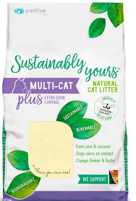Sustainably Yours Multi-Cat Plus Clumping Cat Litter