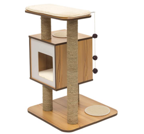 Vesper V-Base Walnut Cat Furniture