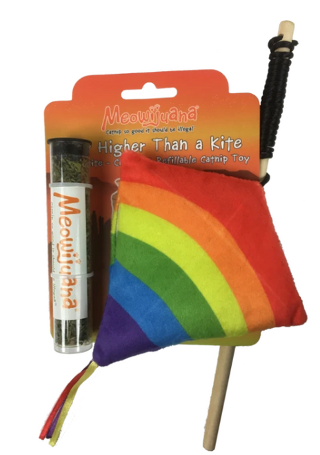 Meowijuana Get Higher Kite Cat Wand Toy
