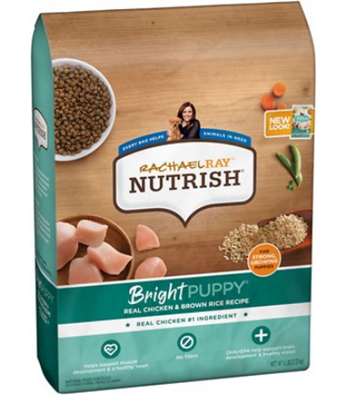 Rachael Ray Nutrish Bright Puppy Real Chicken & Brown Rice Recipe Dry Dog Food 6 lb