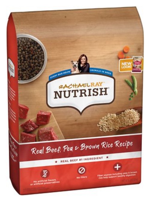 Rachael Ray Nutrish Real Beef, Pea, & Brown Rice Recipe Adult Dry Dog Food