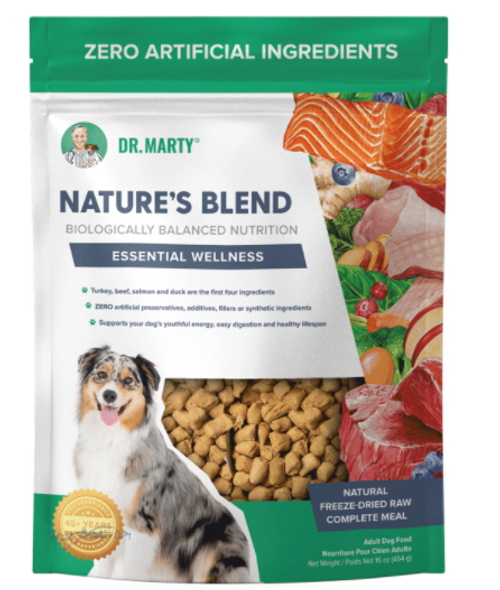 Dr. Marty Nature's Blend Essential Wellness Freeze-Dried Raw Dog Food 16 oz
