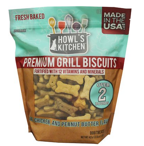 Scott Pet Howl's Kitchen Beef, Chicken & Peanut Butter Dog Biscuits 2.6 lb