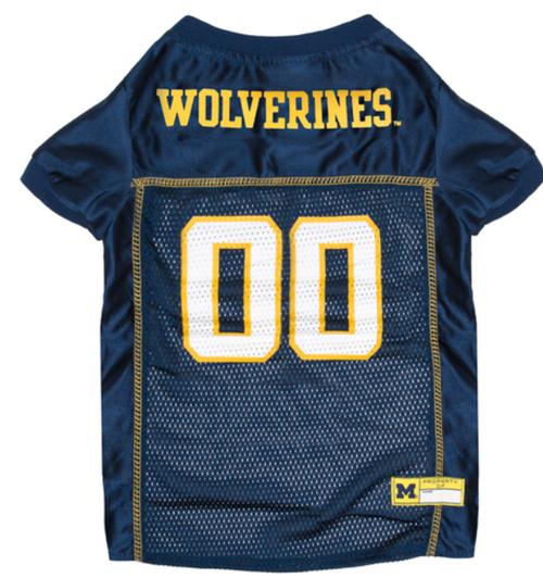Pets First Michigan Wolverines Mesh Dog Jersey