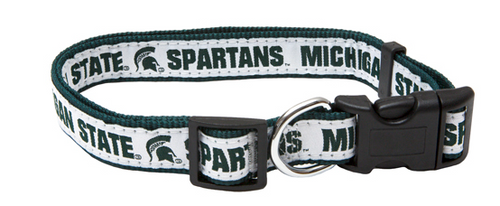 Pets First Michigan State Spartans Adjustable Dog Collar