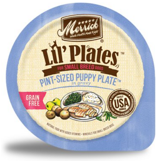 Merrick Lil' Plates Small Breed Pint-Sized Puppy Plate In Gravy Grain-Free Wet Dog Food
