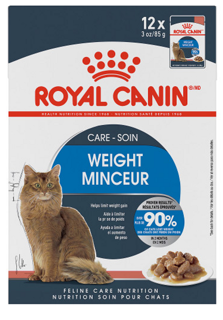Royal Canin Feline Care Nutrition Weight Care Chunks in Gravy Pouch Cat Food