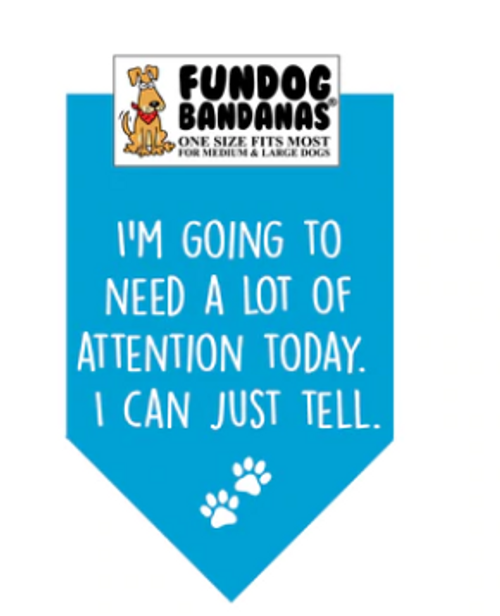 Fun Dog Bandanas Need A Lot of Attention Pet Bandana