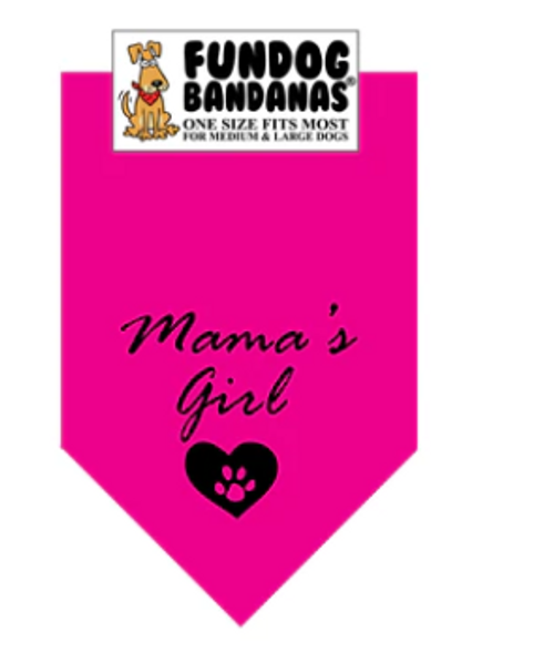 Fun Dog Bandanas Mama's Girl Pet Bandana