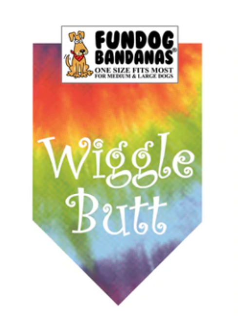 Fun Dog Bandanas Wiggle Butt Pet Bandana