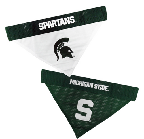 Pets First Michigan State Spartans Reversible Dog Bandana